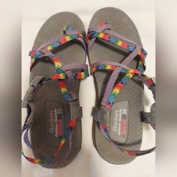 Pre-Loved Women's Skechers Reggae Islander Sandals Size 8 - Picture 4 of 9